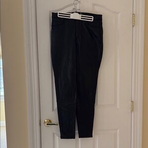 INC Black pleather women’s pants